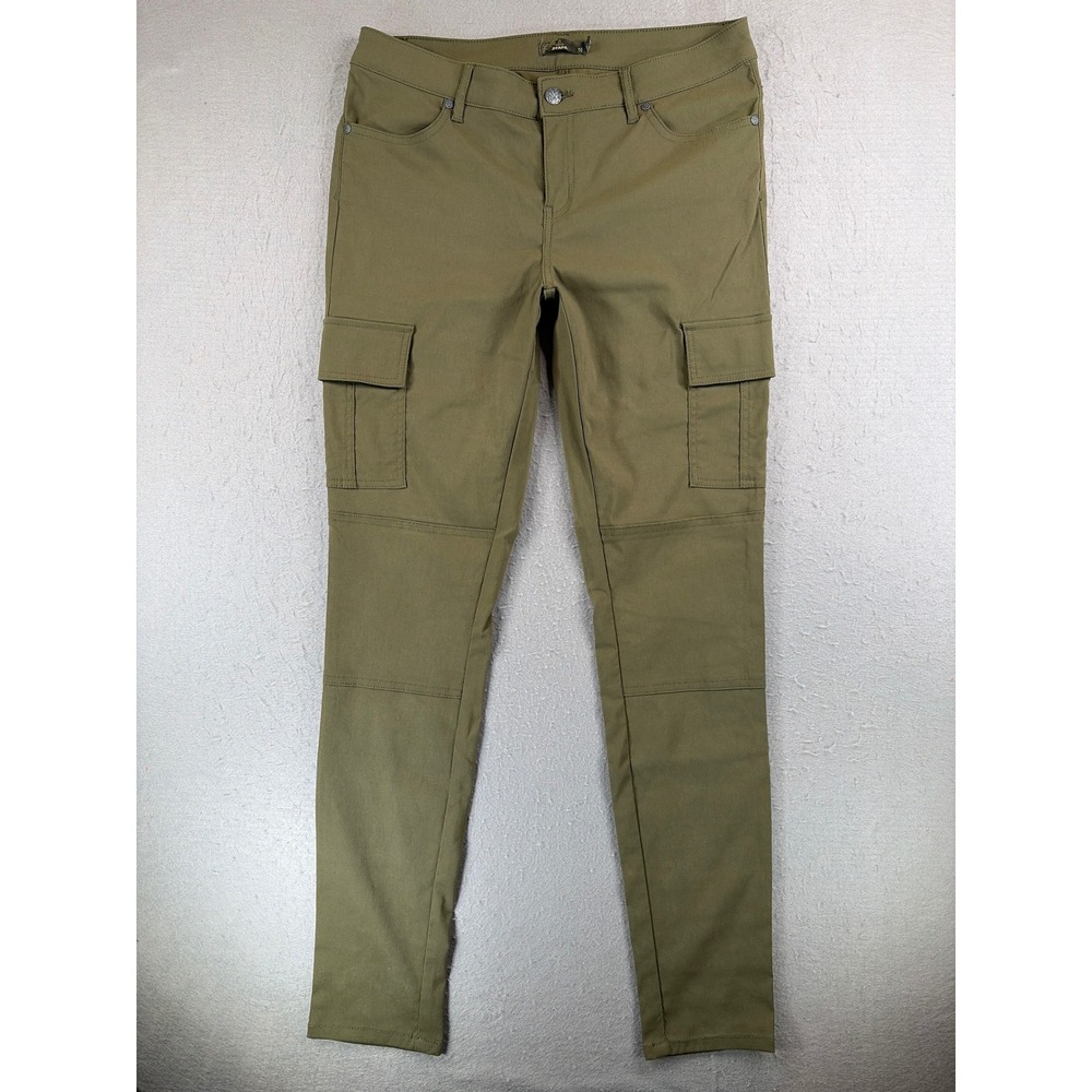 Prana Halle Skinny Cargo Pants Olive Green Hiking Outdoor W4MEMP315 Womens 10